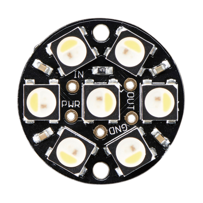WS2812 7 x 5050 Addressable RGBW LED Neopixel Jewel Bulit-in Full Color Drivers